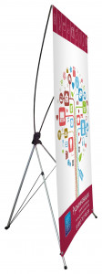 Х-образный мобильный выставочный стенд усиленный Размер: 60х160 см; 80х180 см
мобильный выставочный стенд Х-банер.