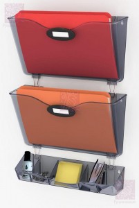 Буклетница органайзер настенная Буклетница-органайзер предназначена для размещения папок формата А4 и офисных принадлежностей.
