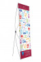 Мобильный стенд X-баннер Basic 80x200 см - мобильный стенд Х-баннер Русьинновация